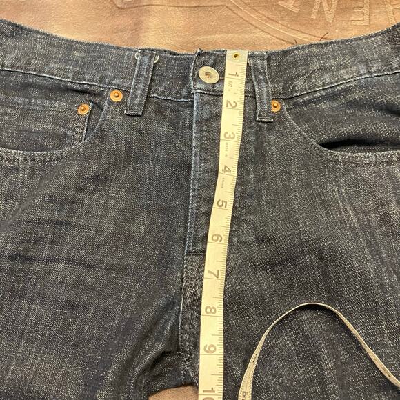 Lucky Brand 121 Heritage Slim Jeans Mens 28x32 Dark Wash Denim Mid Rise - Picture 14 of 16